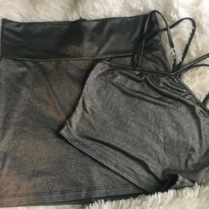 Bebe Mini Skirt & Crop top Set